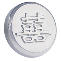 Lapel with Clip-on White Silver Button Covers-Cufflinks.com.sg