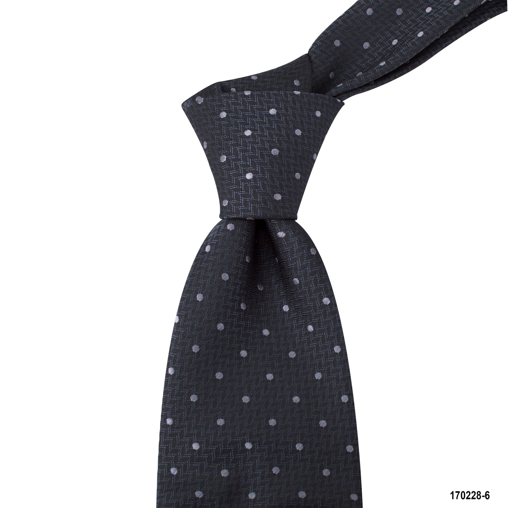 MarZthomson 8cm Polka Dot Tie in Dark Grey-Cufflinks.com.sg | Neckties.com.sg
