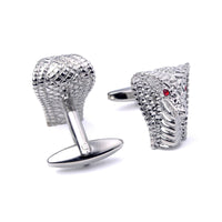 MarZthomson Cobra Cufflinks with Red Crystals M-Cufflinks.com.sg