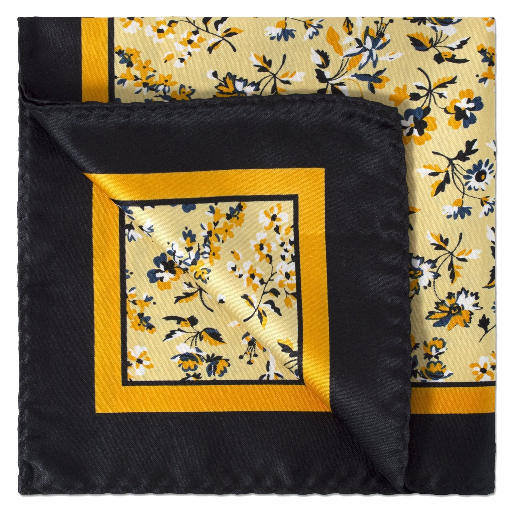 MarZthomson Garden Flower Print Pocket Square-Pocket Squares-MarZthomson-Cufflinks.com.sg