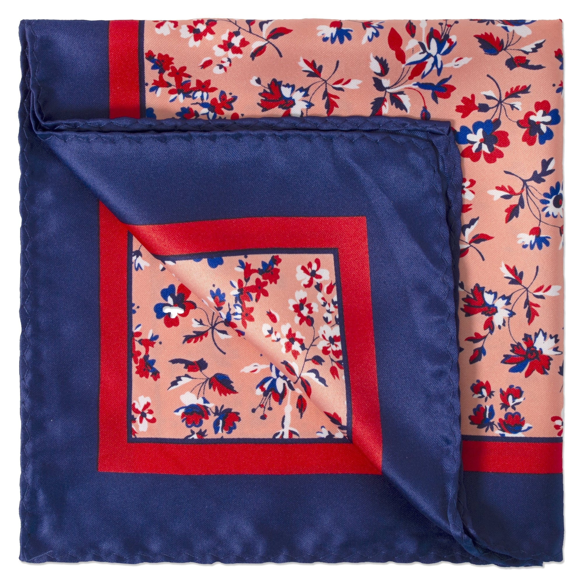 MarZthomson Garden Flower Print Pocket Square-Pocket Squares-MarZthomson-Cufflinks.com.sg