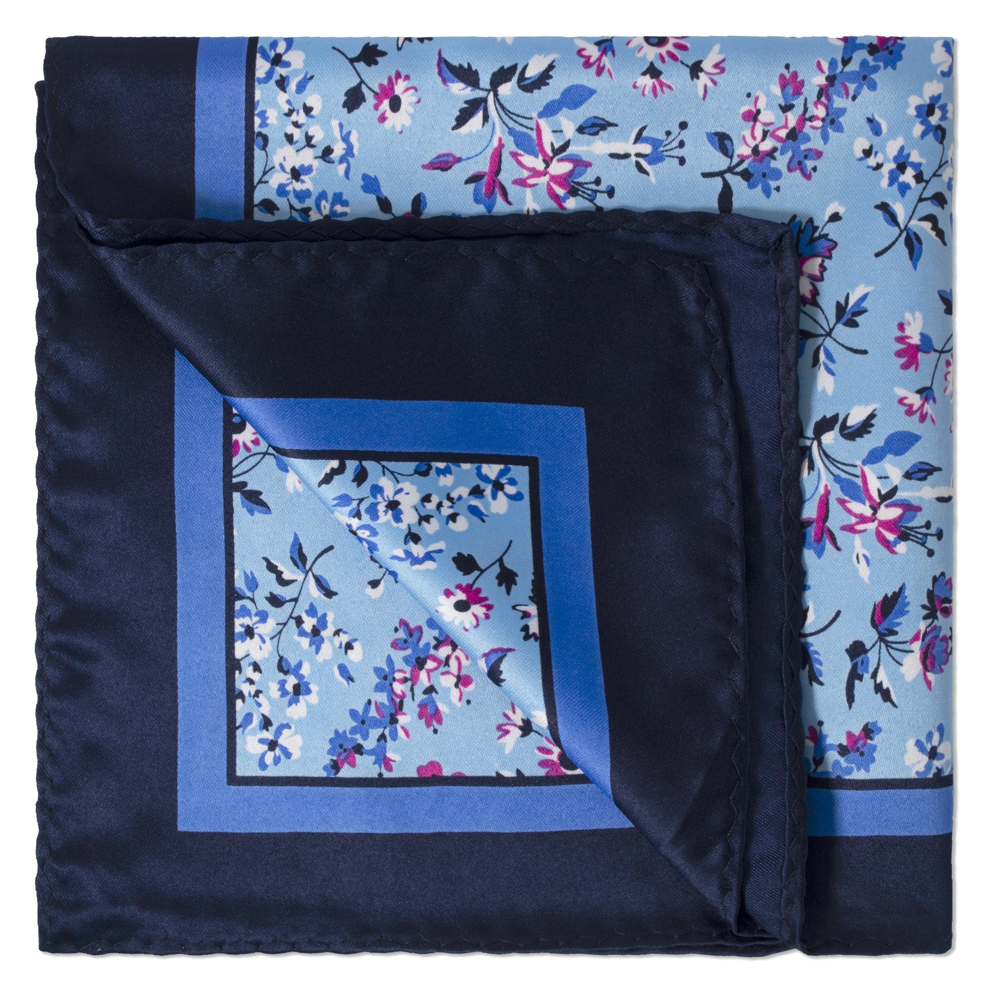 MarZthomson Garden Flower Print Pocket Square-Pocket Squares-MarZthomson-Cufflinks.com.sg