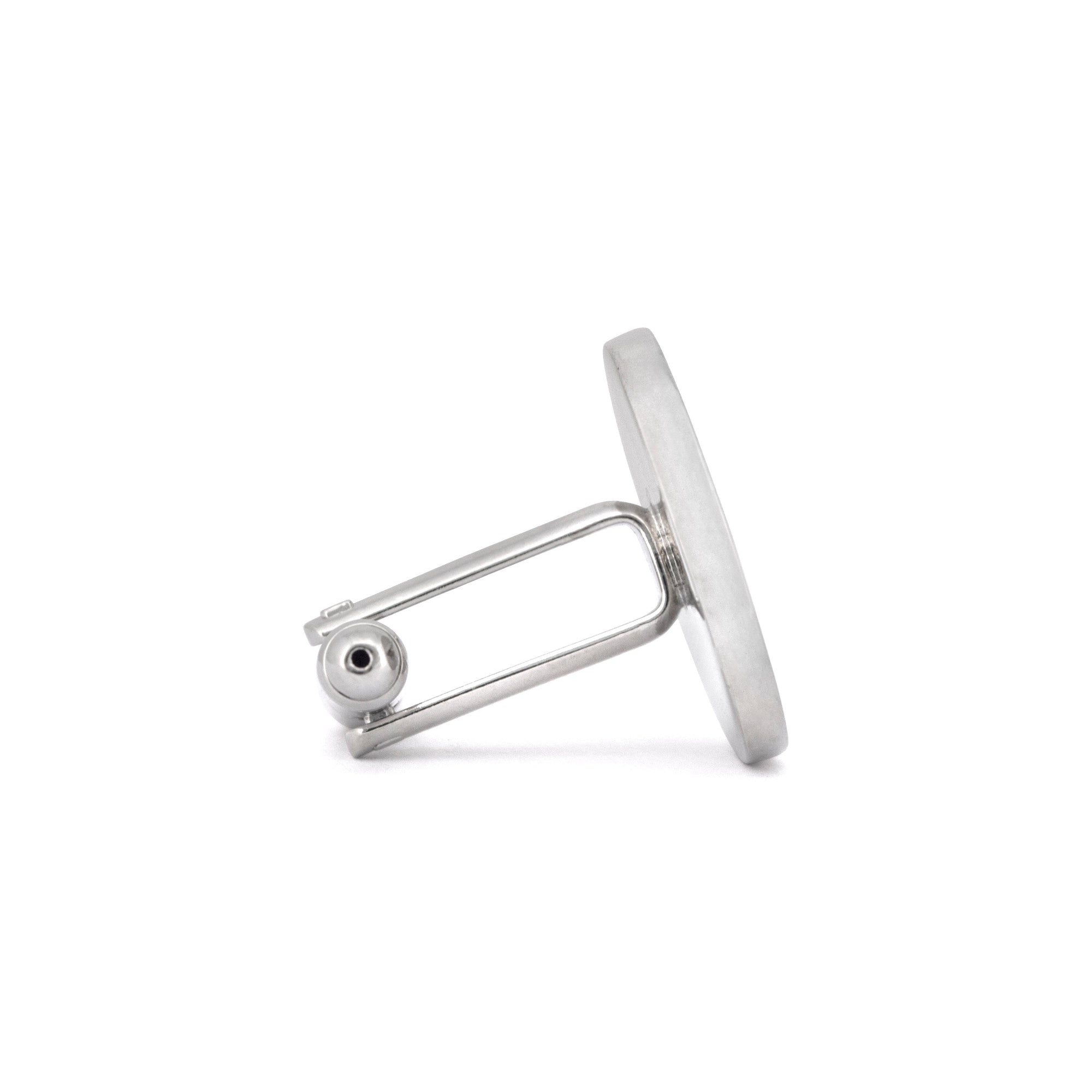 MarZthomson Enamel Round Floral Cufflinks-Cufflinks.com.sg