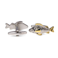 MarZthomsonFish Cufflinks with Gold Detail-Cufflinks.com.sg