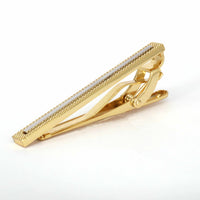 Marzthomson Embossed Tie Bar 5cm-Tie Clip-MarZthomson-Gold-Cufflinks.com.sg