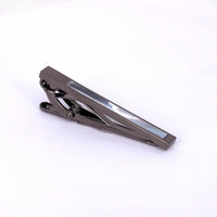 Marzthomson Mother of Pearl Tie Bar 5cm-Tie Clip-MarZthomson-Gun Metal-Cufflinks.com.sg