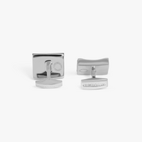 Mosaic City Line rectangular cufflinks in multicolour tones-Semi-Precious Stones Cufflinks-Tateossian-Cufflinks.com.sg