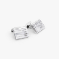 Mosaic City Line rectangular cufflinks in multicolour tones-Semi-Precious Stones Cufflinks-Tateossian-Cufflinks.com.sg