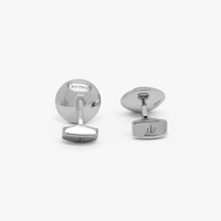 Onyx Bullseye cufflinks-Cufflinks.com.sg