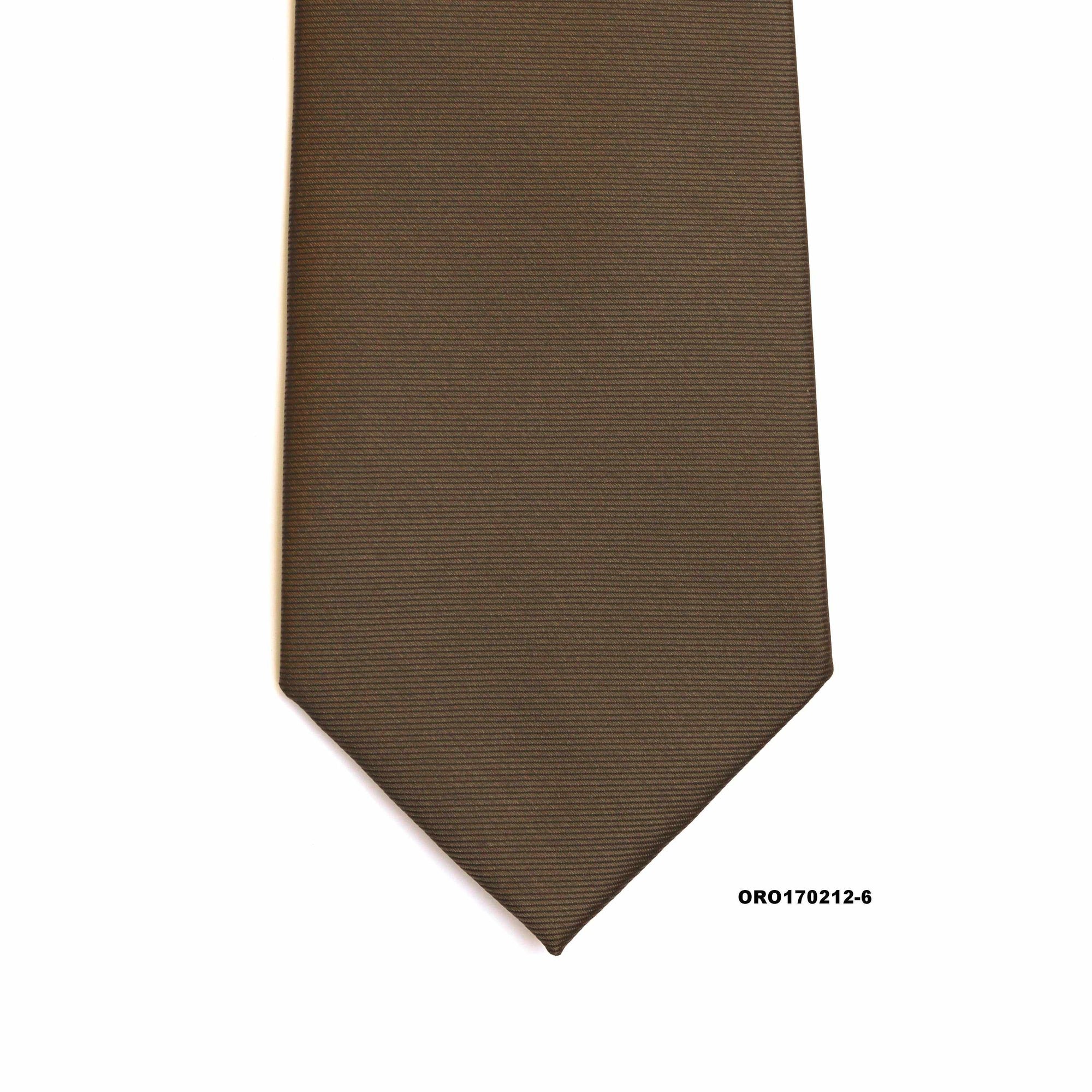 Orobianco L'unique Jacquard Cabob Brown Twill J-Neckties-Orobianco L'unique-Cufflinks.com.sg