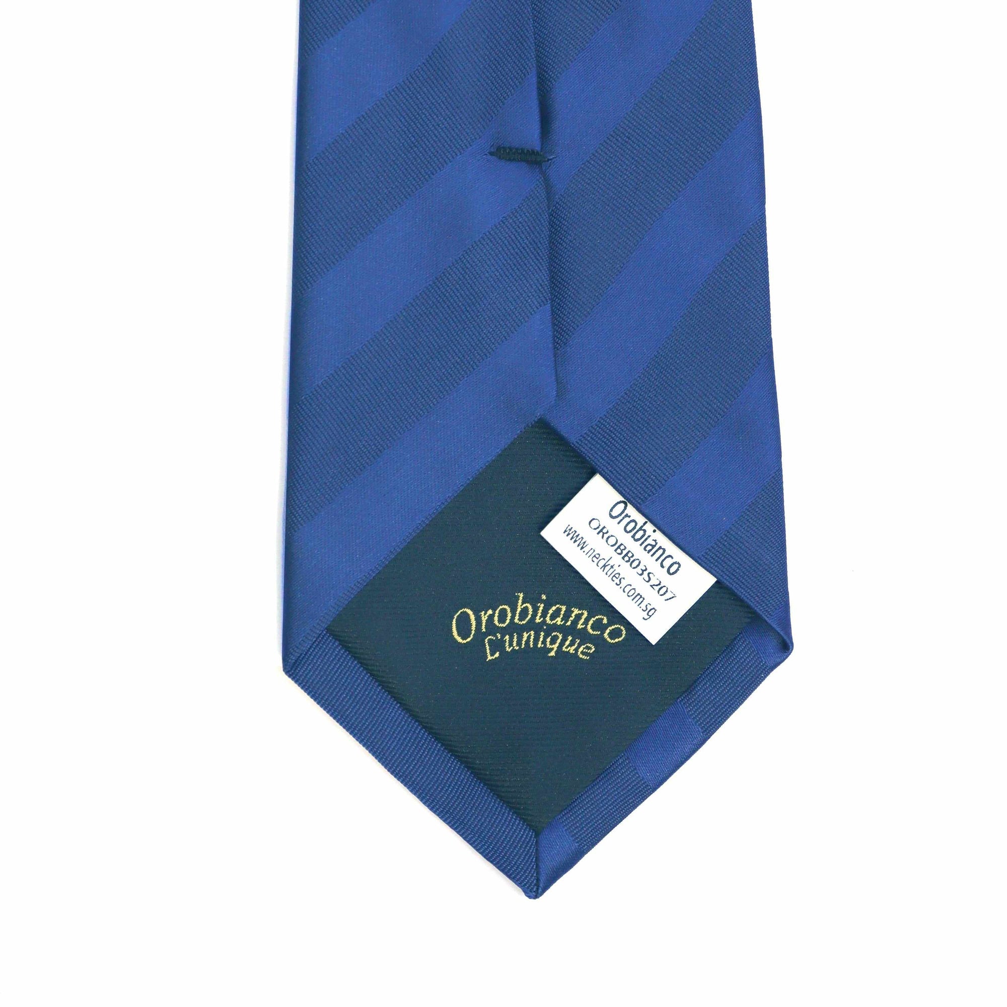 Orobianco L'unique Maroon Demin Blue with Twill-Neckties-Orobianco L'unique-Cufflinks.com.sg