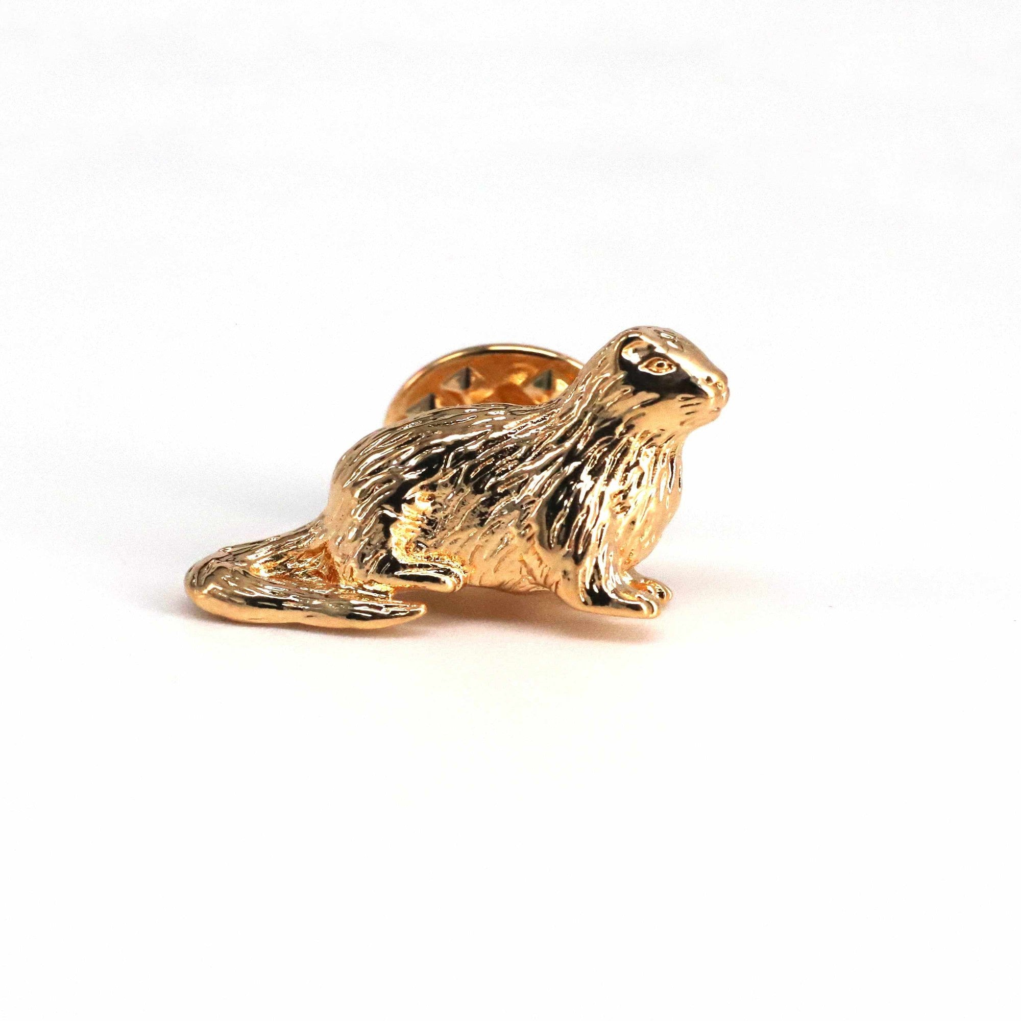 Otter Singapore Gold Pin-MarZthomson-Cufflinks.com.sg