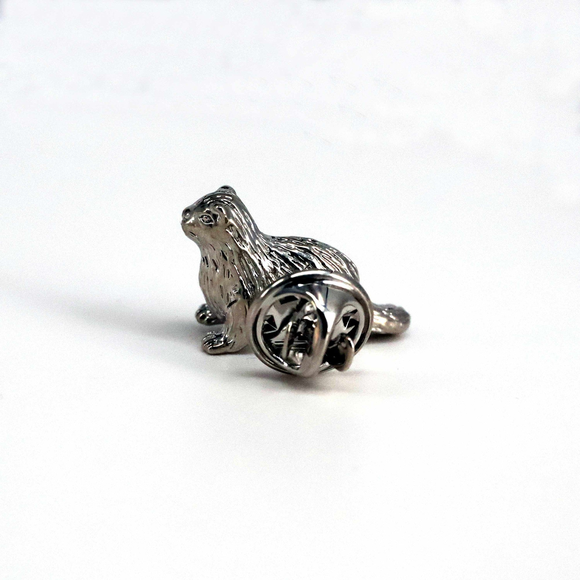 Otter Singapore Silver Pin-MarZthomson-Cufflinks.com.sg