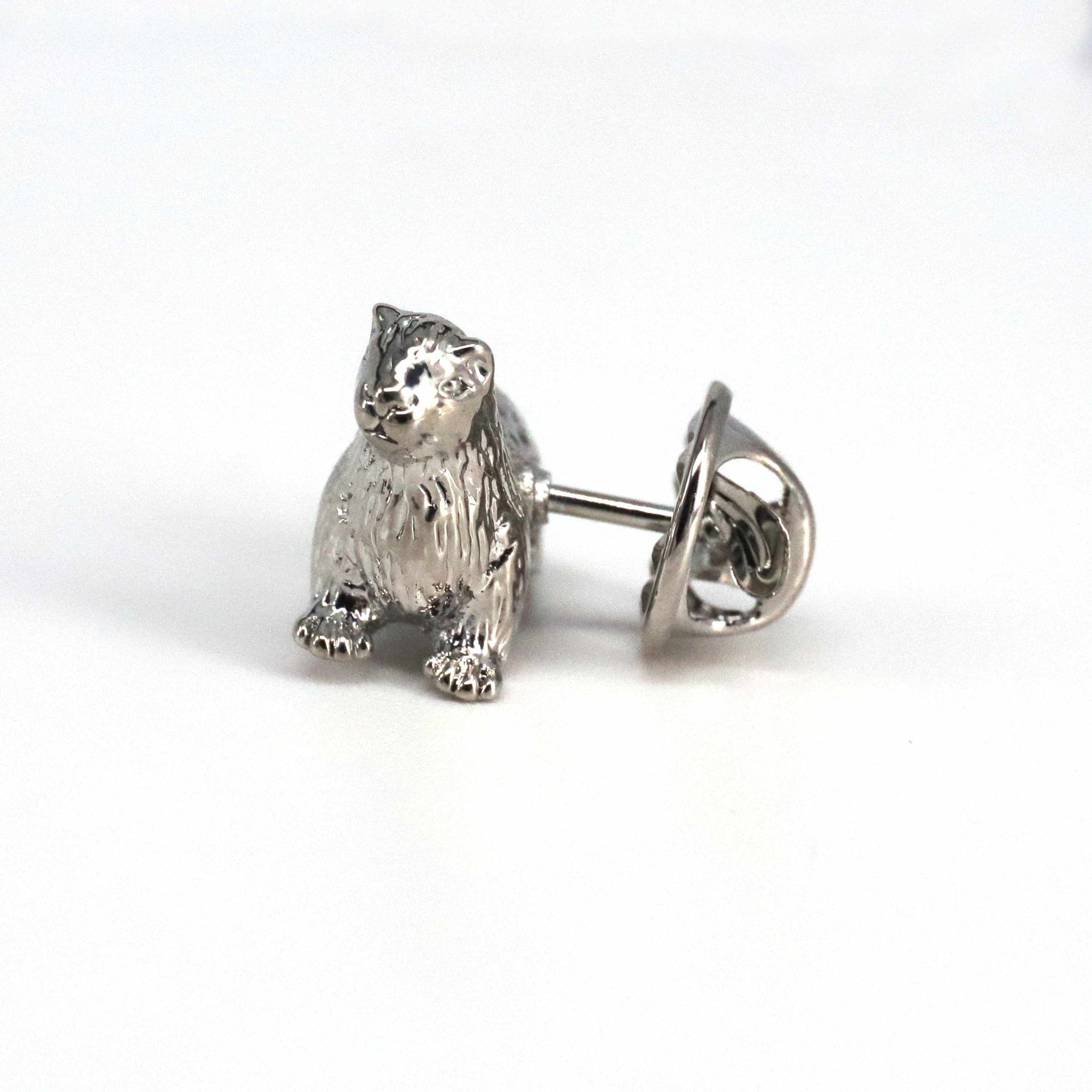 Otter Singapore Silver Pin-MarZthomson-Cufflinks.com.sg