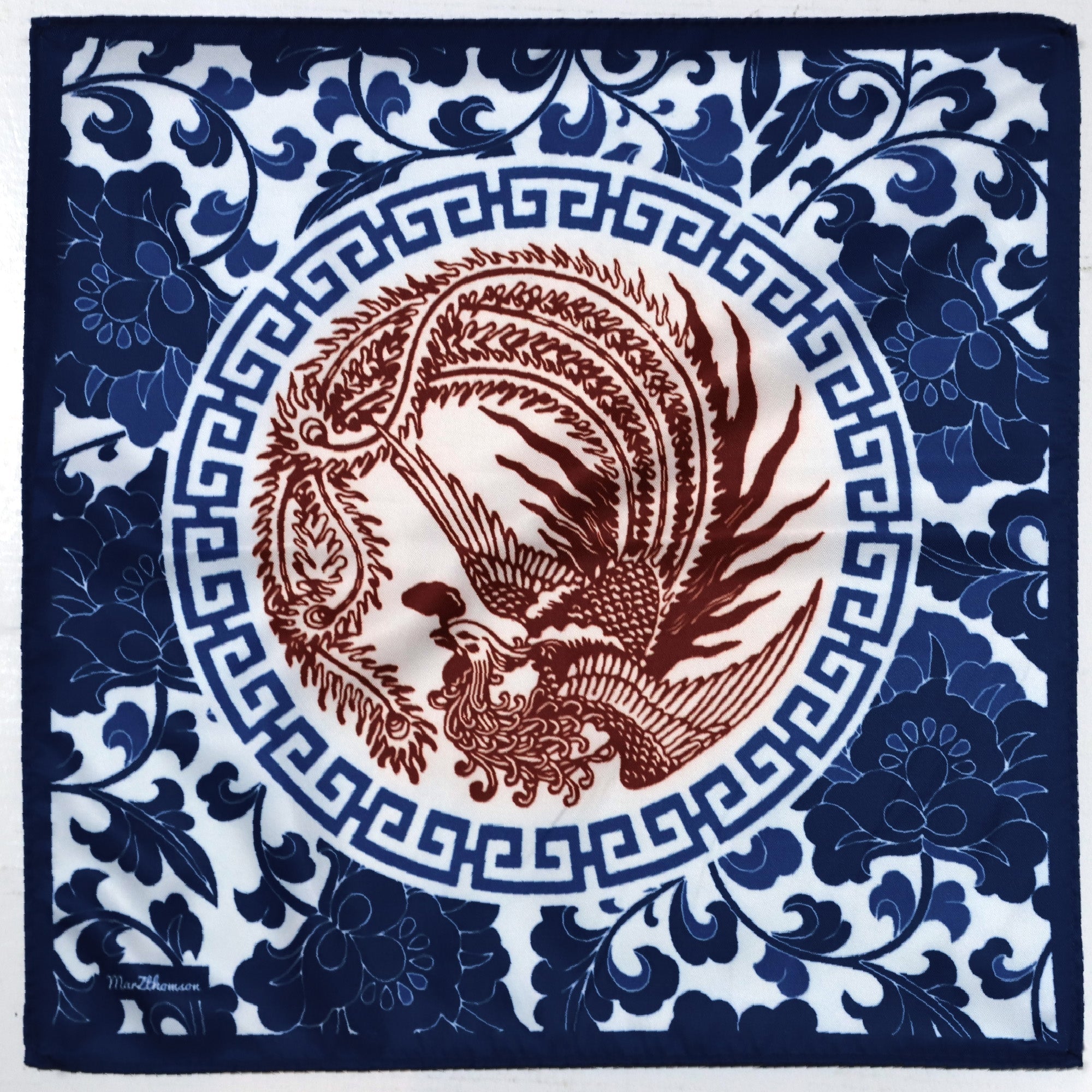 Phoenix  Peranakan - Pocket Square