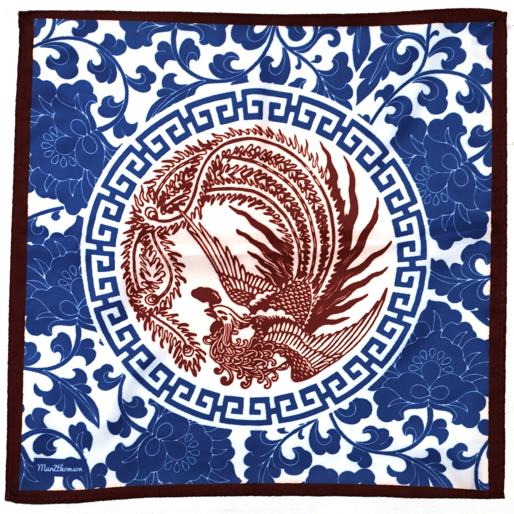 Phoenix  Peranakan - Pocket Square