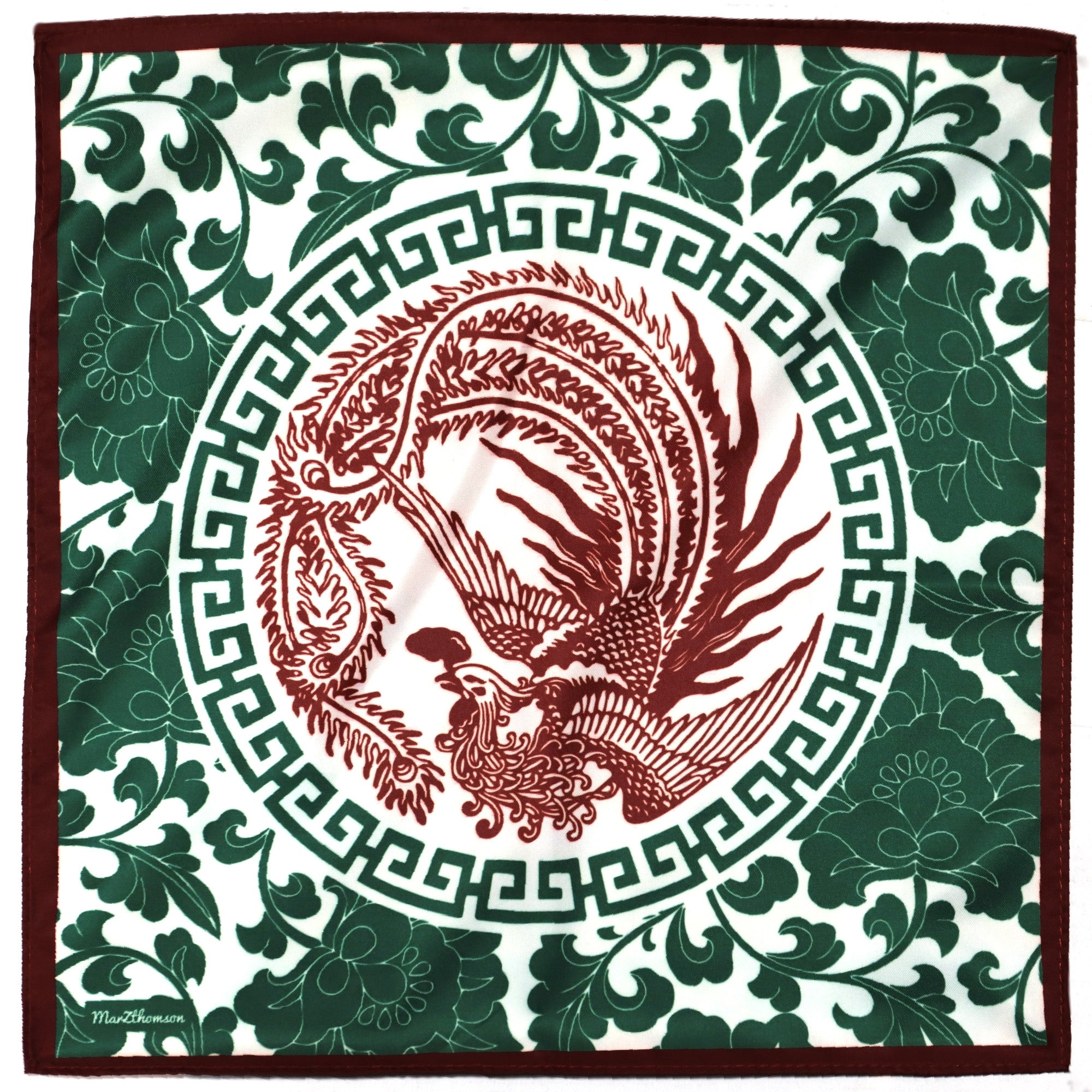 Phoenix  Peranakan - Pocket Square