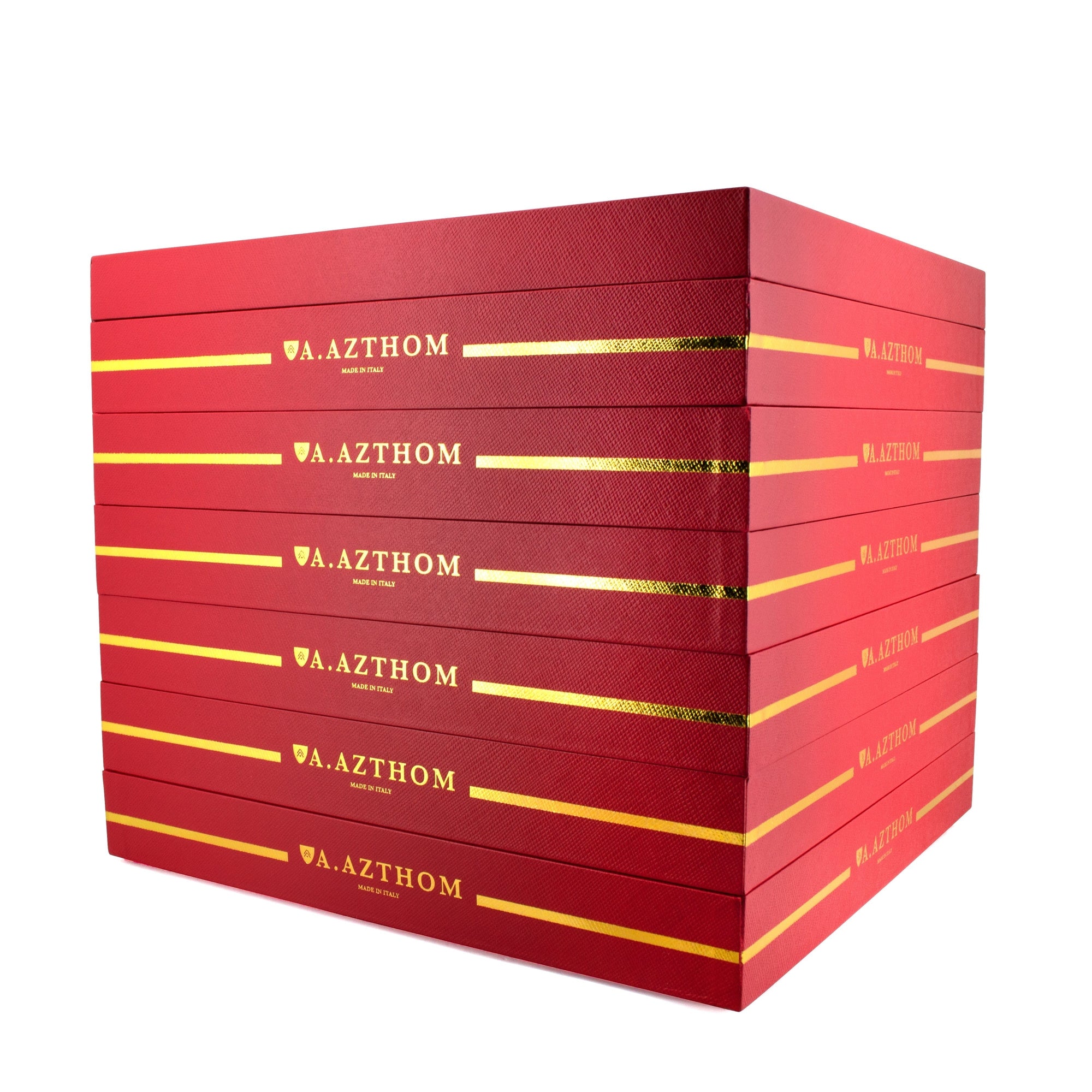 Professional Cufflinks Storage Tray in Red by Azthom-Cufflink Storage-A.Azthom-Cufflinks.com.sg