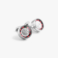 Roulette cufflinks in stainless steel - Tateossian-Cufflinks.com.sg