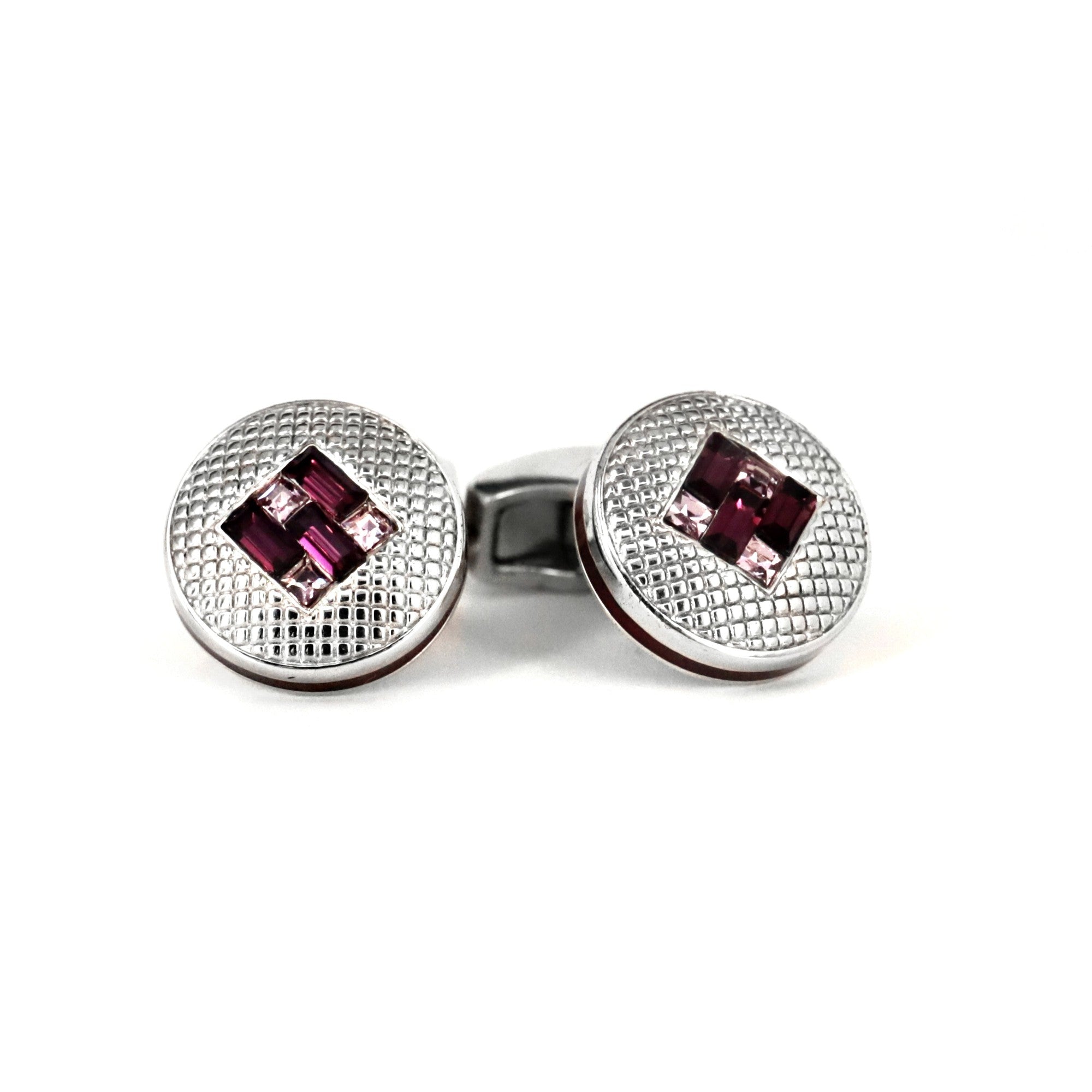 SW Interlock - Diamond - RT-Classic Cufflinks-Tateossian-Cufflinks.com.sg