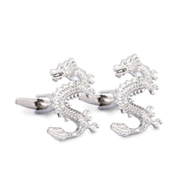 Silver Dragon Cufflinks Marzthomson-Cufflinks.com.sg