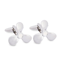 Silver Propeller Fan Cufflinks-Cufflinks.com.sg