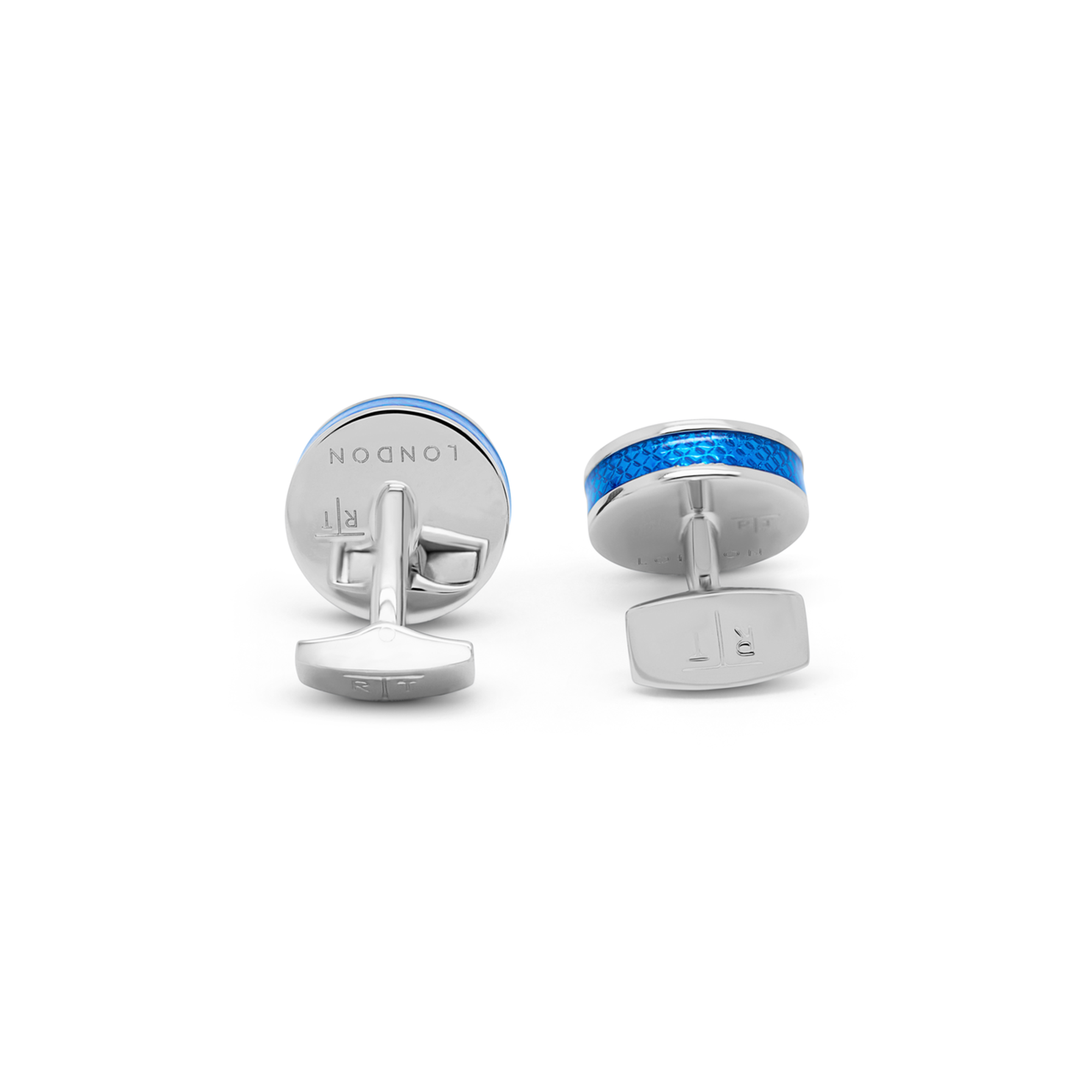 Tablet Cufflinks with Blue Carbon Fibre-Cufflinks.com.sg