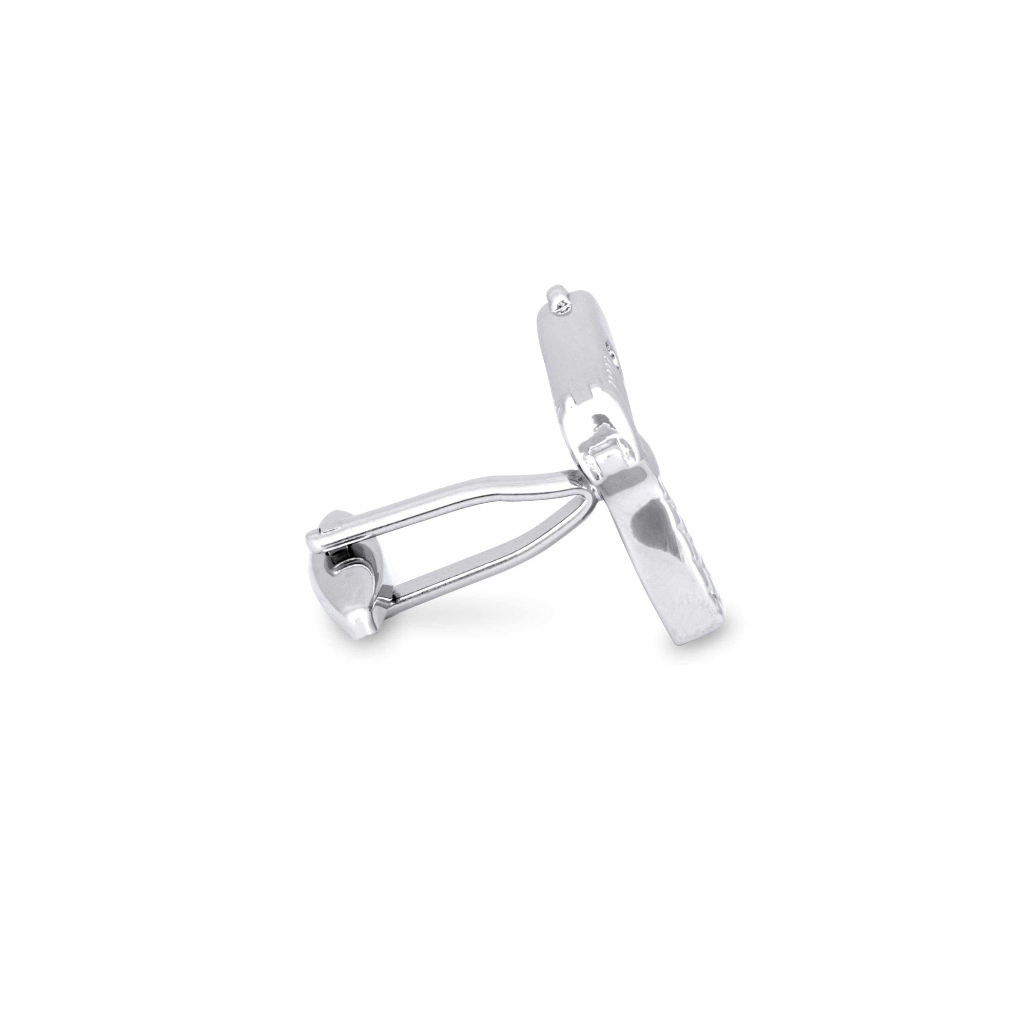 Pistol Gun Silver Cufflinks-Cufflinks.com.sg