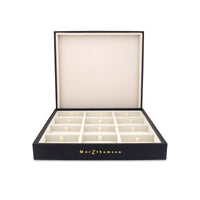 Professional Cufflinks Storage Tray in Black - Marzthomson-MarZthomson-Cufflinks.com.sg