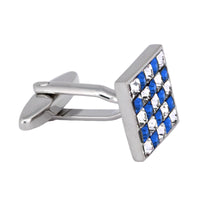 10 Blue and White Crystal Cufflinks (Online Exclusive)