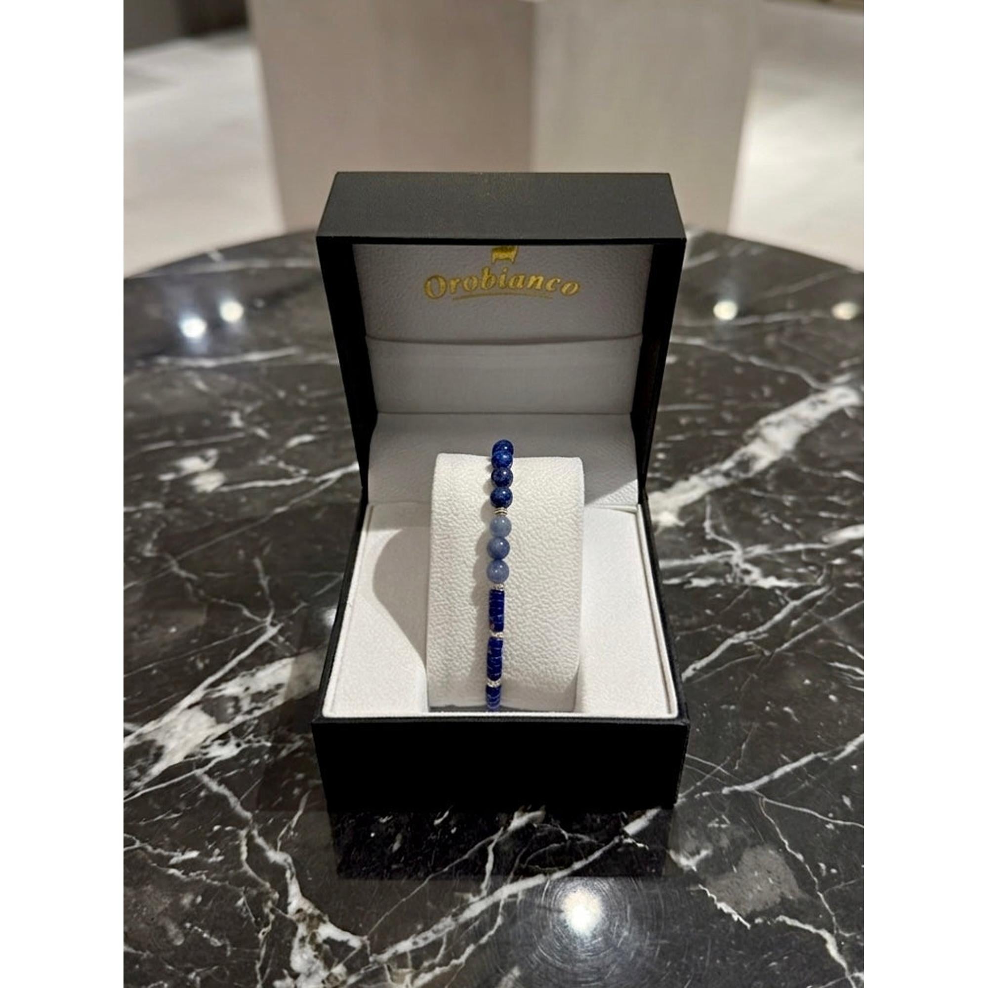 Orobianco Azure Balance Bracelet – Lapis Lazuli, Sodalite & Blue Agate