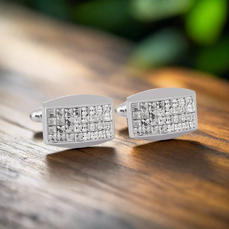 32 Tonneau clear Crystal Cufflinks M (Online Exclusive)