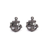 Nautical Anchor with Gun metal Cufflinks Azthom