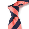 OroTie 8cm Stripes Tie in Orange and Navy