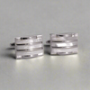 Mother Of Pearl Stripe Rectangle Cufflinks