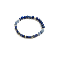 Orobianco Azure Balance Bracelet – Lapis Lazuli, Sodalite & Blue Agate