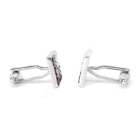 8 Gradient Light Purple  Crystal Cufflinks (Online Exclusive)
