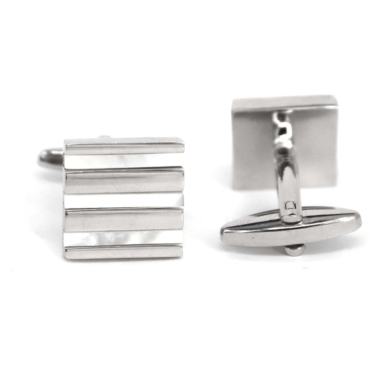 Square MOP Cufflinks Stripe