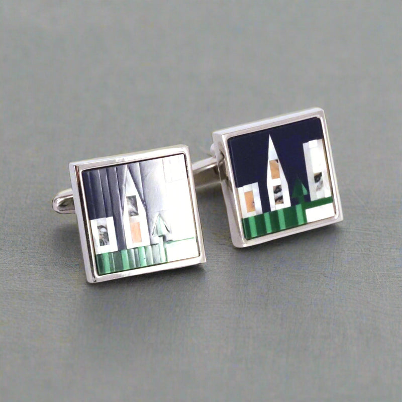 Mosaic church MOP Cufflinks modern classic