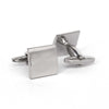 Mirrow finish Silver Rectangle Cufflinks - Orobianco L'unique