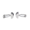 Rectangle Purple Enamel with Blue and silver Stripe Grill Cufflinks (Online Exclusive)