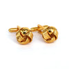 Gold Ribbed and Wire Knot Cufflinks (Online Exclusive)