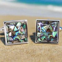 MarZthomson Abalone Mosaic Cufflinks (Online Exclusive)