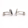 Octagon Cufflinks with Green Carbon Fiber design