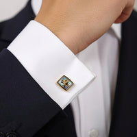 Gold Vanda Miss Joaquim -Azthom Cufflinks
