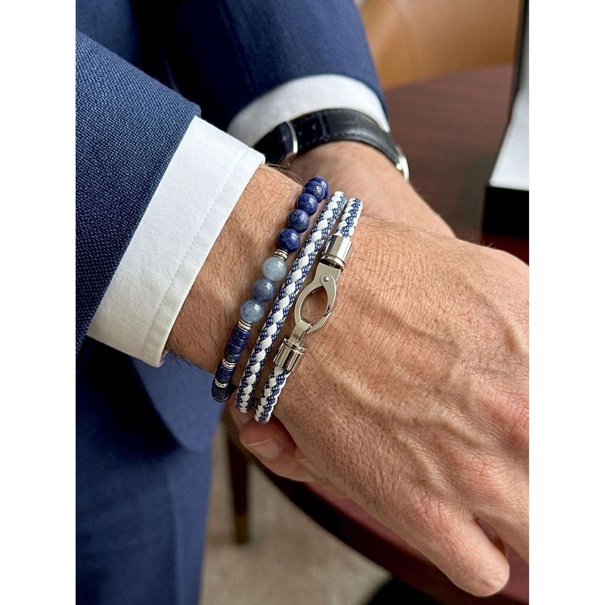Orobianco Azure Balance Bracelet – Lapis Lazuli, Sodalite & Blue Agate