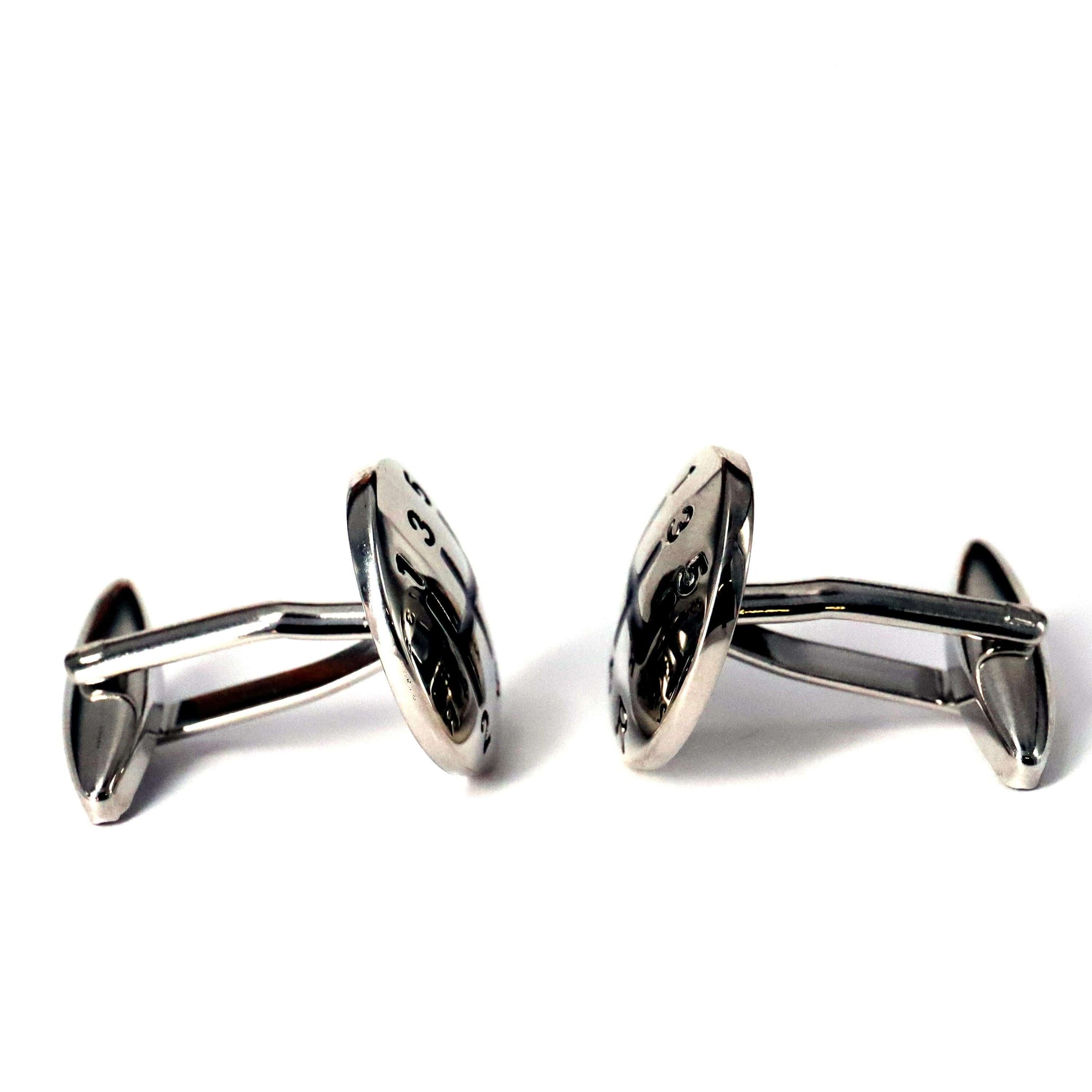 Car Manual Gear Cufflinks in Silver (Online Exclusive)