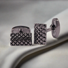Grill and Shield Cufflinks in Gunmetal (Online Exclusive)