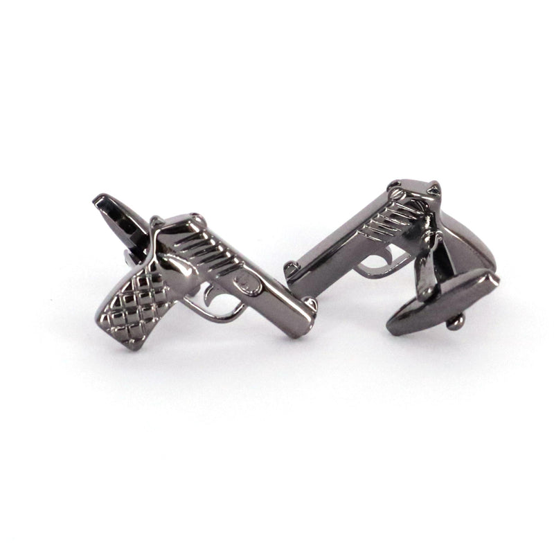 Pistol Gun Gunmetal Cufflinks (Online Exclusive)