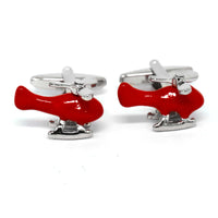 Helicopter Cufflinks in Red (Online Exclusive)